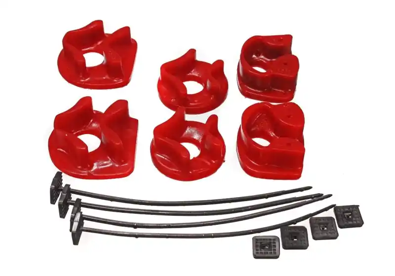 Crafted Energy Suspension 90-93 Acura Integra Red Motor Mount Inserts (2 Torque Mount Positions)
