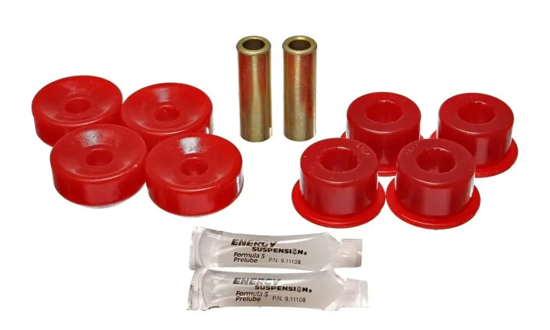 Top Rated Energy Suspension 92-01 Prelude Red Rear Shock Upper and Lower Bushing Set