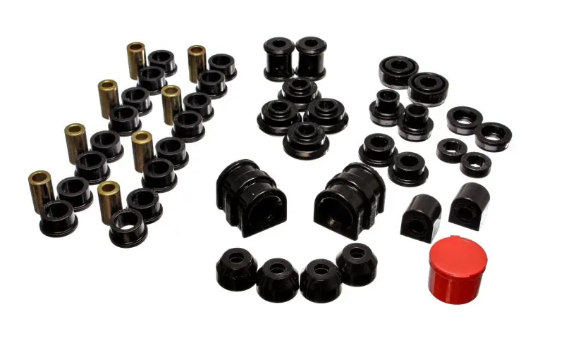 Energy Suspension 91-02 Saturn S Series Coupe/Sedan/Wagon Black Hyper-Flex Master Bushing Set Professional Grade