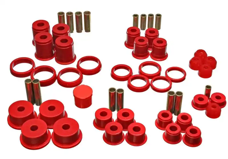 Limited Edition Energy Suspension 84-01 Jeep Cherokee/Wagoneer/Comanche Red Hyper-Flex Master Bushing Set