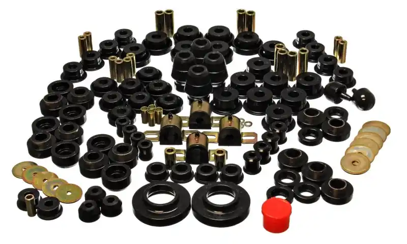 Hassle-Free Returns Energy Suspension 97-06 Jeep Wrangler TJ Black Hyper-Flex Master Bushing Set