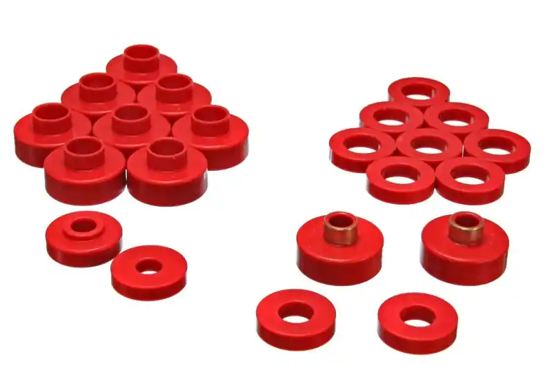 Price Drop Energy Suspension CJ5-7 Body Mounts - Red