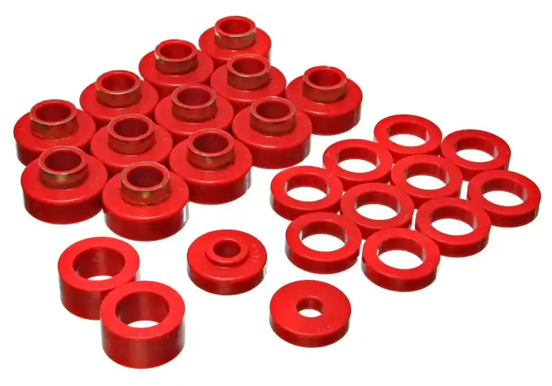 Trending Energy Suspension CJ-8 Scrambler Body Mount - Red
