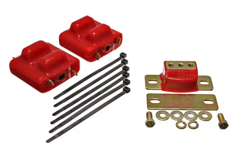 Super Sale Energy Suspension 87-91 Suburban C10-C30 2WD Red Motor & Transmission Mounts-Zinc Finish