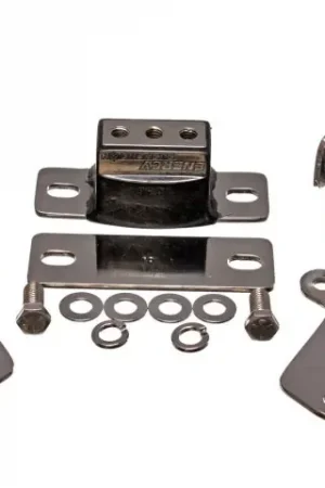 Instant Buy Energy Suspension 67-72 Chevrolet Camaro Black Motor and Transmission Mounts; Chrome Finish
