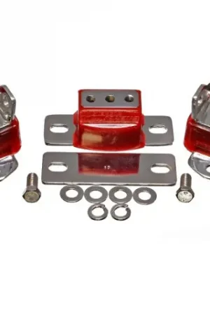 Energy Suspension 69-71 Camaro / 70-73 Monte Carlo Red Motor and Transmission Mounts; Chrome Finish Buy Today