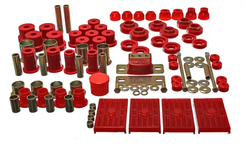 Wholesale Energy Suspension 67-79 GM Camaro / Firebird w/ Multi Leaf Springs Red Hyper-Flex Master Bushing Set