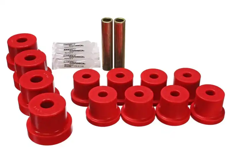 Energy Suspension 67-69 Chevrolet Corvette Red Rear Leaf Spring Bushing Set Genuine