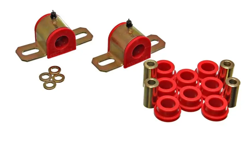 Grab Now Energy Suspension 22Mm Sway Bar Bushing Set - Red