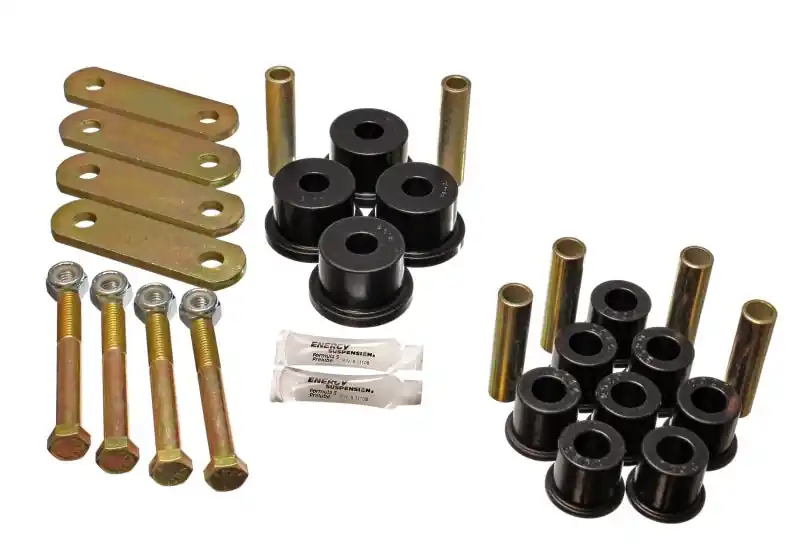 Must Have Energy Suspension 64-73 Ford Mustang Black Heavy Duty Shackle Set