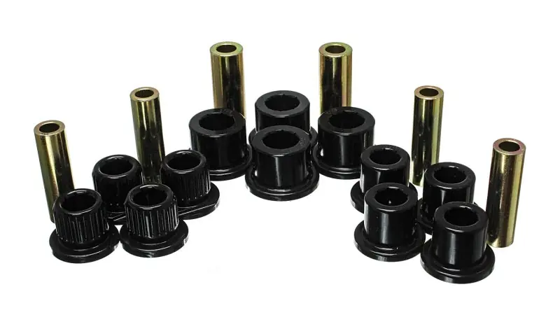 Energy Suspension 99-04 Ford F-350 2wd/F-250 SD 4wd/F-350 4wd Black Rear Leaf Spring Bushing Set Final Sale