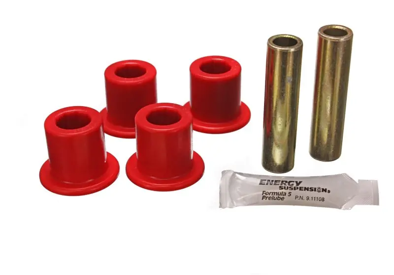 Editor’s Pick Energy Suspension Ford Rear Shackle Bushing Set - Red